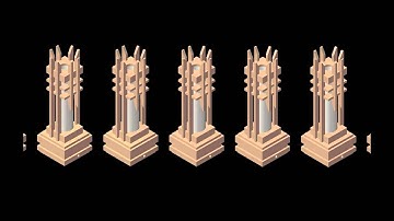 Square Cage Lamp 1 - Isometric  Line Rotation