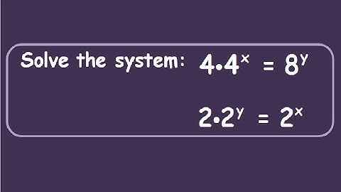 System of Exponential Equations problem 1