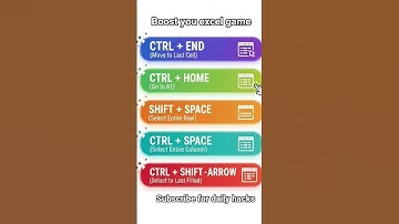 Must-know Excel shortcuts!Try these and save time.#ExcelShortcuts#Shorts#MicrosoftExcel#Spreadsheet