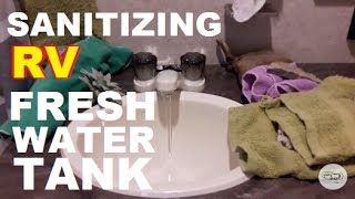 HOW TO Sanitize RV Fresh Water Tank and How Often | Fancy-Free RV