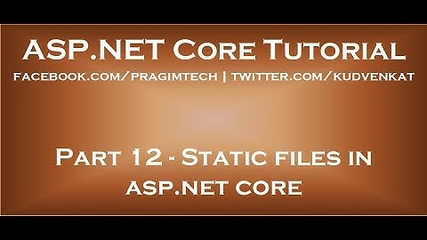 Statische bestanden in asp net core
