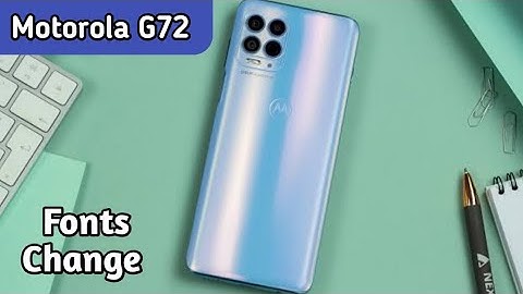 How To Change Font Style In Moto G72, Font Change Setting