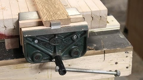 Mini Woodworking Bench & Vise Restoration || Laura Kampf Inspired