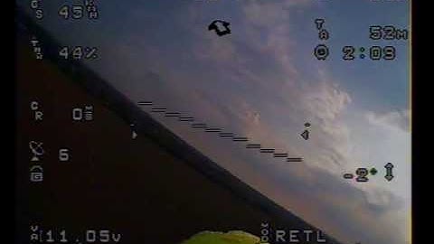 RTL with Crius AIOP+ArduplaneNG+minimOSD on FPV Dynam Hawk Sky RC plane