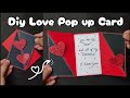 Diy Love Pop up Card ❤️ | Easy Pop up Card 🔥| Handmade Card Ideas 😍 | Diy Love Greeting Card 🥰
