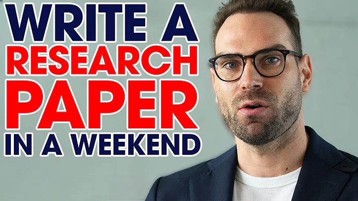 5 Steps To Write A Research Paper In A Weekend | E...