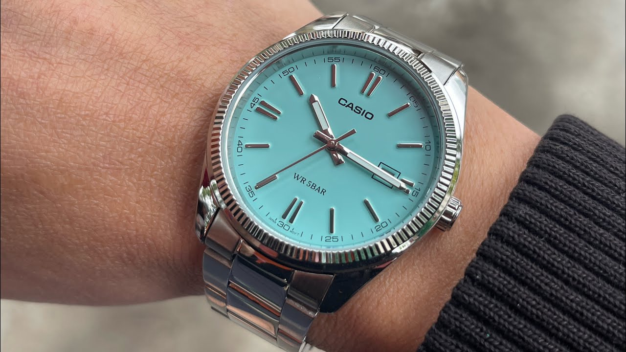 Affordable & Stylish ] Casio MTP-1302D-2A2JF Tiffany Blue Watch