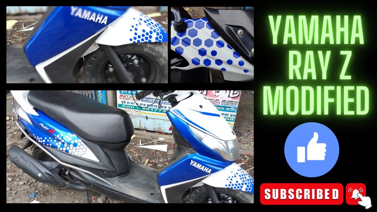 Yamaha Ray z Sticker Modification - YouTube