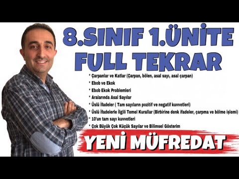 8. SINIF MATEMATİK 1. ÜNİTE FULL TEKRAR | SAYILAR ve İŞLEMLER KONU ANLATIMI