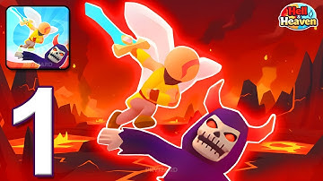 Hell & Heaven - Gameplay Walkthrough Part 1 - Mine Craft & Fight (iOS, Android)