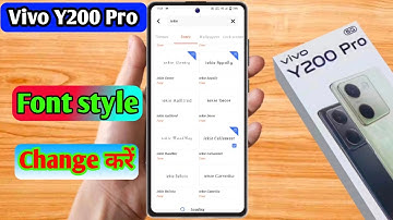 how to change font style in vivo y200 pro | vivo y200 pro font style change