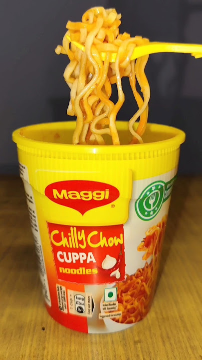 How To Make Maggi Chilli Chow🌶️ Cuppa Noodles |ASMR| Instant noodles #viral #maggi #shorts
