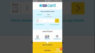 Sbi Credit Card Register & Pin Generate