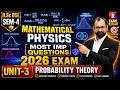 2026 Exam Confirm Questions | Probability Theory & Distribution | Mathematical Physics Unit-3