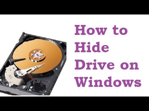 How to Hide Hard Disk Drives