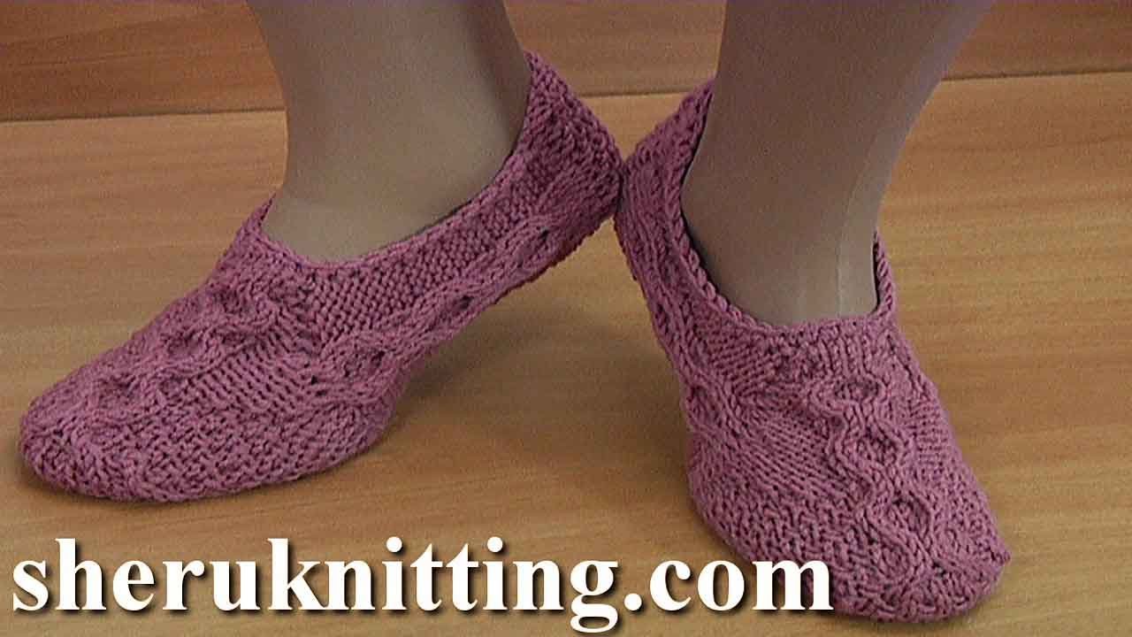 How to Knit Socks With Cables YouTube