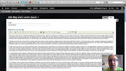Drupal Gardens Blog Posting