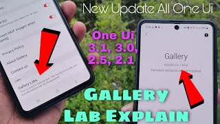 New Update All Galaxy & Enable Gallery Lab Option || All Feature Explain || One Ui 3.1, 3.0, 2.5,2.1