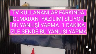 TV 'DE SES VAR GÖRÜNTÜ YOK SEBEEBİ -TV KULLANANLAR BU YANLİŞİ YAPİYOR