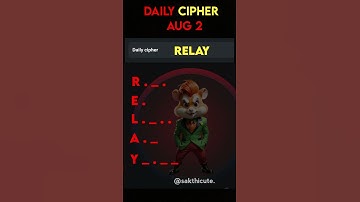 Hamster Kombat Daily Cipher 2 August  #hamsterkombat TODAY #dailycipher #dailycombohamster #cipher