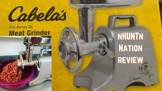 Cabela's Pro Series DC Meat Grinder 1/2 HP Initial Review & Grinding Action #BlackFriday #Cabelas