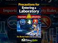 Precautions for Entering a Laboratory | Important Lab Safety Rules | Dr. Reetu Yadav (PhD Biotec...)
