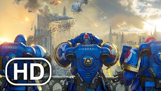 WARHAMMER 40K Ultramarines Vs Orcs Battle Scene (2023) 4K ULTRA HD