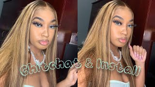 CHIT CHAT \& WATCH ME INSTALL THIS HIGHLIGHT WIG FT:UNICEHAIR