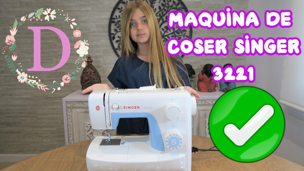 PARTES de la MÁQUINA de coser. SINGER 3221 - Alejandra Colomera