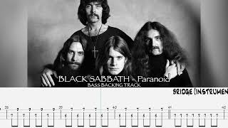 BLACK SABBATH - Paranoid [BASSLESS BACKING TRACK + TAB]