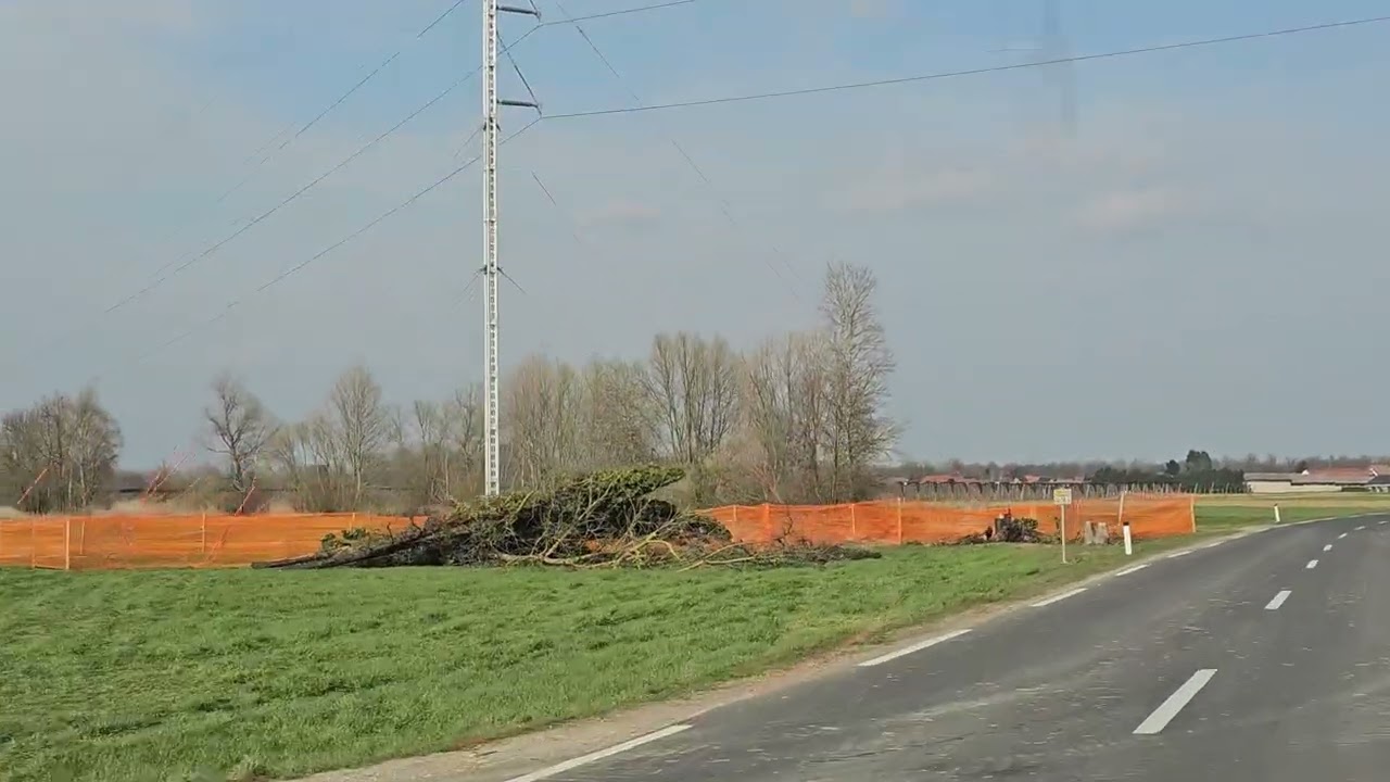 Postavljen začasni daljnovod po prometni nesreči