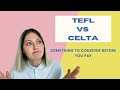 TEFL VS CELTA | My Ofqual level 5 TEFL experience