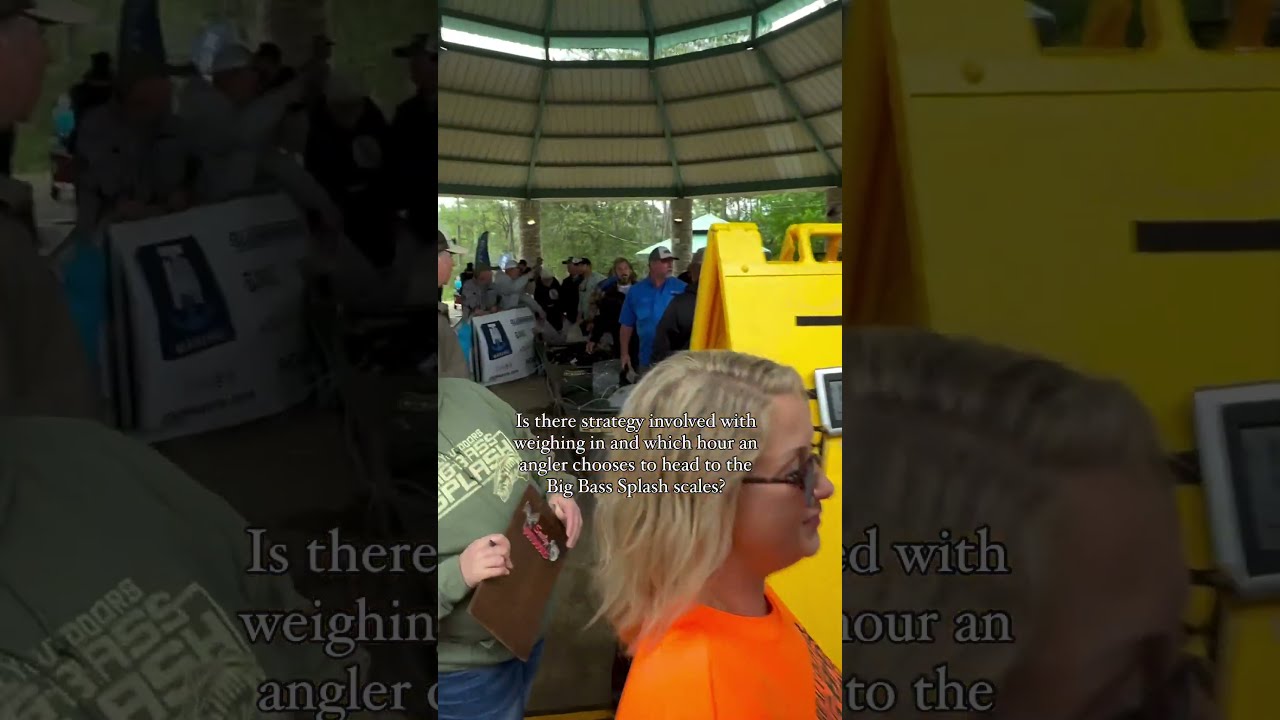 The strategy of anglers competing in the Big Bass Splash