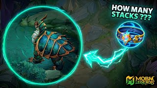 How Many Thunderbelt Stacks Does It Take to ONE-SHOT the Turtle?! (Mobile Legends Experiment)