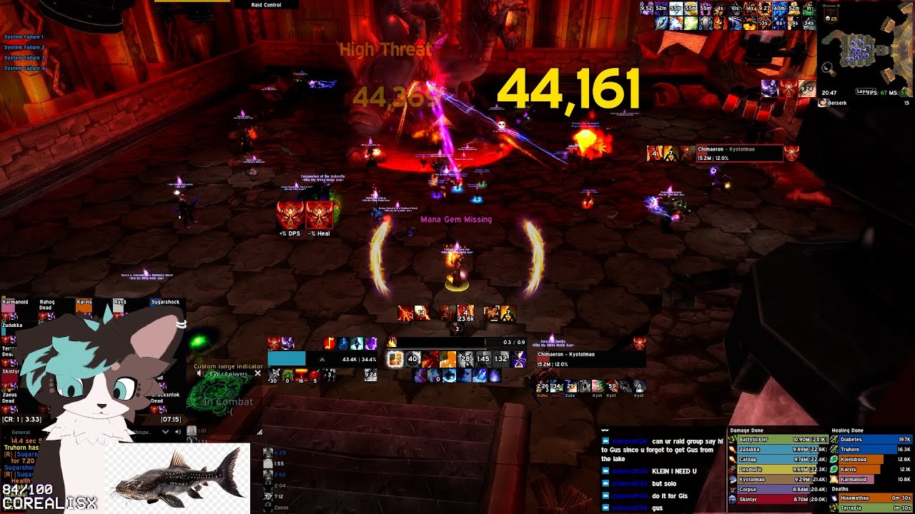 Chimerion 6.8% heroic chimaeron wipe lol | BWD 25M (Week 9, Day 2) | Fire Mage ...