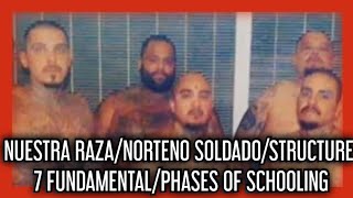 NUESTRA RAZA/NORTHERN STRUCTURE 7 FUNDAMENTAL/PHASES OF SCHOOLING!!! NORTENO SOLDADO EDUCATION!!!