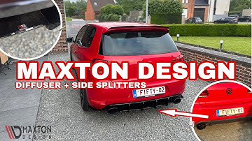 INSTALLING / TUNING ME GOLF MK6 GTI WITH MAXTON DESIGN REAR DIFFUSER V2 AND REAR SIDE SPLITTERS 💥