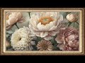 Framed vintage flower collection tv art screensaver slideshow 12 images 2 hours