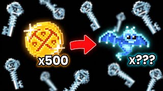 I Opened 500 Mining Coins! | Pixel Worlds