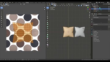 Blender 2.8 Texturing pillows