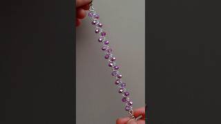 DIY bracelet in 1 minute.  #bracelettutorial, #diybracelets, #beading, #beadedjewelrymaking