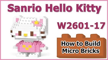 How to Build Micro Bricks Hello Kitty W2601-17 instructions Review Specifications