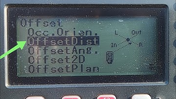 How to use Offset Distance function in Topcon or Sokkia Total Station