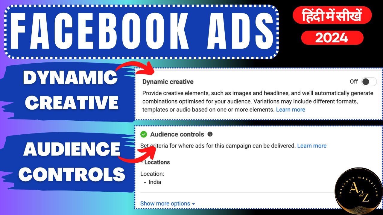 Dynamic Creative & Audience Controls in Meta Ads |  Facebook Ads Course 2024 in Hindi - #14