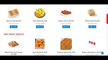 Online Sweets Shop Python Django Project | E Commerce Python Django Project | Shopping Project
