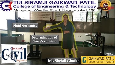 Fluid Mechanics-II: Determination of Chezy