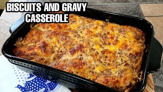 Biscuits And Gravy Casserole //  Step By Step // Super Delicious ❤