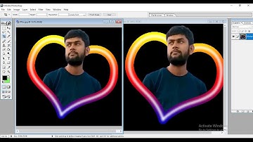 How to Create Glowing Lines on Portrait Image - Photoshop Easy Tutorial / CRAZY PHOTO EDITING