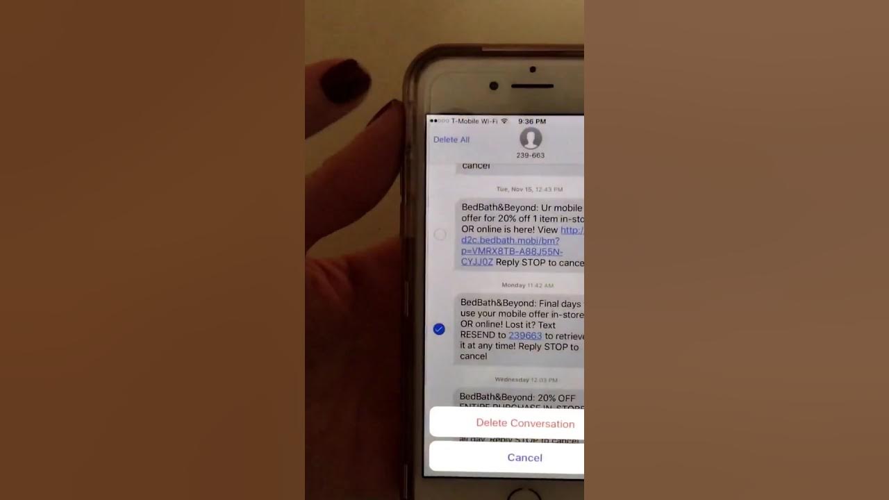 how-to-delete-texts-on-iphone-ios-10-youtube