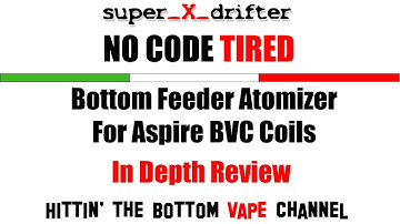NoCode Tired Atomizer Review / NONAME Mods No Code Bottom Feeder Atomizer / squonking atomizer